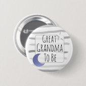 お素晴らしばあちゃん星と月の赤ちゃんシャワー 缶バッジ (正面&裏面)