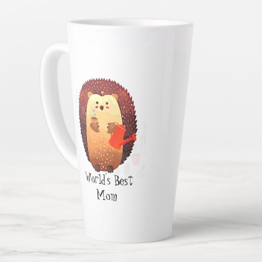 お素晴らし庭を愛する母への贈り物 カフェラテマグ (左アングル)