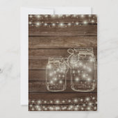 お素朴別れ離れのパーティーバーンテーマ招待状 招待状 (裏面)