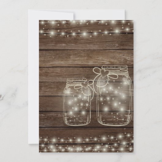 お素朴別れ離れのパーティーバーンテーマ招待状 招待状 (裏面)