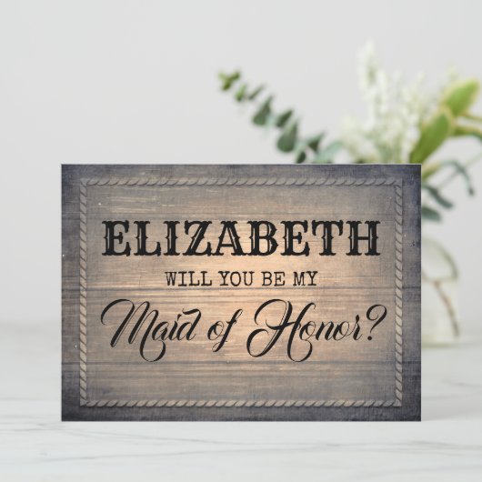 お素朴前は俺のメイド・オブ・オーナー（花嫁付き添い人）ブライデスメイド 招待状 (スタンド正面)