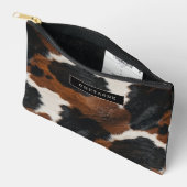 お素朴名前の西牛模様 アクセサリーポーチ (見開き)