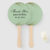 お素朴礼メッセージカード ハンドファン (正面&裏面)