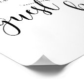 お素朴結婚客さまサインをお願い ポスター (角)