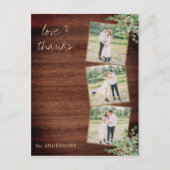 お素朴結婚礼トレンディーPhoto Collage ポストカード (正面)