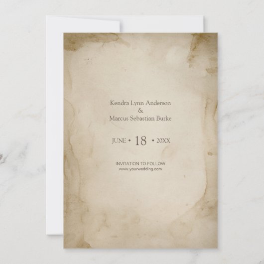 お素朴茶は新しい日救付の写真を汚す 招待状 (裏面)