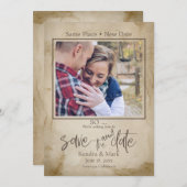 お素朴茶は新しい日救付の写真を汚す 招待状 (正面/裏面)