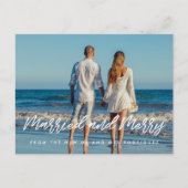 お結婚したモダンメリー連の休日の写真 ポストカード (正面)