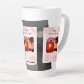 お結婚二人の記念日 カフェラテマグ (右アングル)