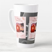 お結婚二人の記念日 カフェラテマグ (左アングル)