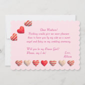 お結婚前は花の娘か 招待状 (裏面)