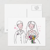 お結婚土産、贈り物、お客様への贈り物 ポストカード (正面/裏面)