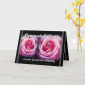 お結婚孫さんのお祝い結婚を カード (黄色い花)