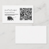 お結婚客様の写真を送信QRコードを追加 エンクロージャーカード (正面/裏面)