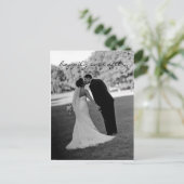 お結婚礼の手紙はがき ポストカード (スタンド正面)