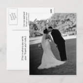 お結婚礼の手紙はがき ポストカード (正面/裏面)