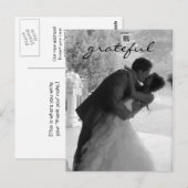 お結婚礼の手紙はがき ポストカード (正面/裏面)
