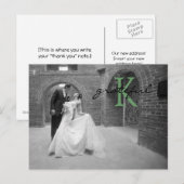 お結婚礼の手紙はがき ポストカード (正面/裏面)