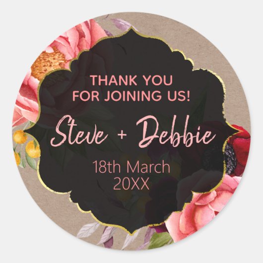 お結婚礼はリップクリーム醤油キャンドル ラウンドシール (正面)