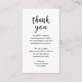 お結婚礼を申し上げモダンシンプル素朴る エンクロージャーカード