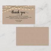 お結婚礼を申し上げモダン素朴たブラウン エンクロージャーカード (正面/裏面)