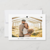 お結婚礼フォトカード サンキューカード (裏面)