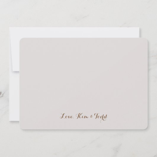 お結婚礼フォトカード サンキューカード (裏面)