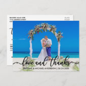 お結婚礼 |写真愛と感謝してい写真 ポストカード (正面/裏面)