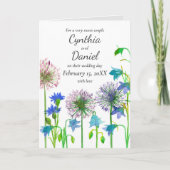 お結婚祝い新婦パーソナライズされた カード (正面)