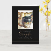 お結婚祝い絵を描の陶器のカード カード (黄色い花)