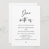 お結婚食事を頂戴 招待状 (正面/裏面)