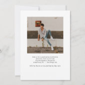 お絵かきワード編集可能カラー卒業お誘い状 招待状 (裏面)