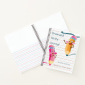 お絵かき＆ライティング練習 - 名前入り ノートブック (内部)