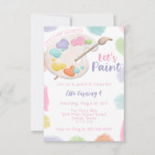 お絵描きパーティー招待状 招待状 (正面)