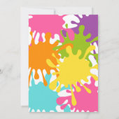 お絵描き誕生日招待状 招待状 (裏面)