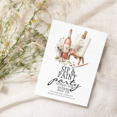 お絵描き&ワインパーティーのご案内 招待状