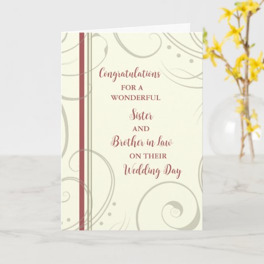 お義兄さん カード (黄色い花)