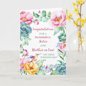 お義兄さん カード (黄色い花)