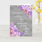 お義兄さん カード (黄色い花)