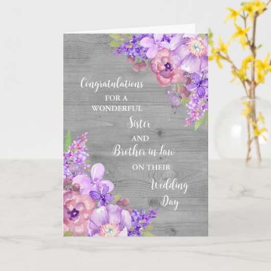 お義兄さん カード (黄色い花)