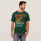 お義姉さん(義妹)が一番好きな兄弟姉妹 おもしろい家族デザイン Tシャツ (正面フル)