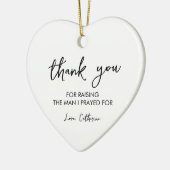 お義母さんありがとう私を育て祈てる セラミックオーナメント (左)