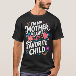 お義母さんのお気に入りの子供です 面白いパパ・ママのギフト Tシャツ