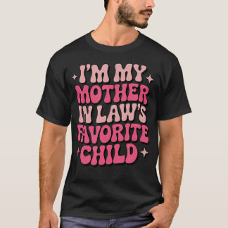 お義母さんのお気に入りの子供です 面白い女性用パロディTシャツ Tシャツ