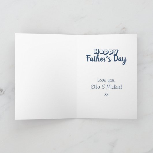 お義父さんありがとう素晴らし カード (内部)