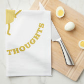 お考えのペン キッチンタオル (四つ折り)