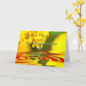 『お考えるはよう朝の太陽』 カード (黄色い花)