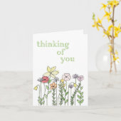 お考える使いのカード カード (黄色い花)