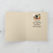 お考える前のおもしろい犬の鼻はラフだ カード (内部)