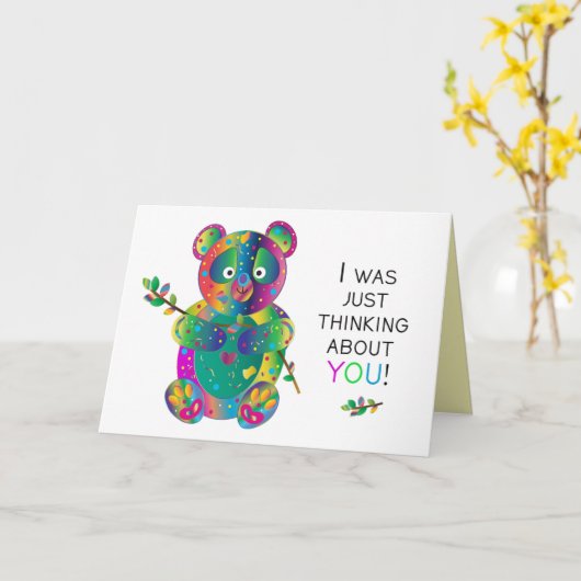 お考える前のパンダベア万華鏡のように千変万化するパターン カード (黄色い花)